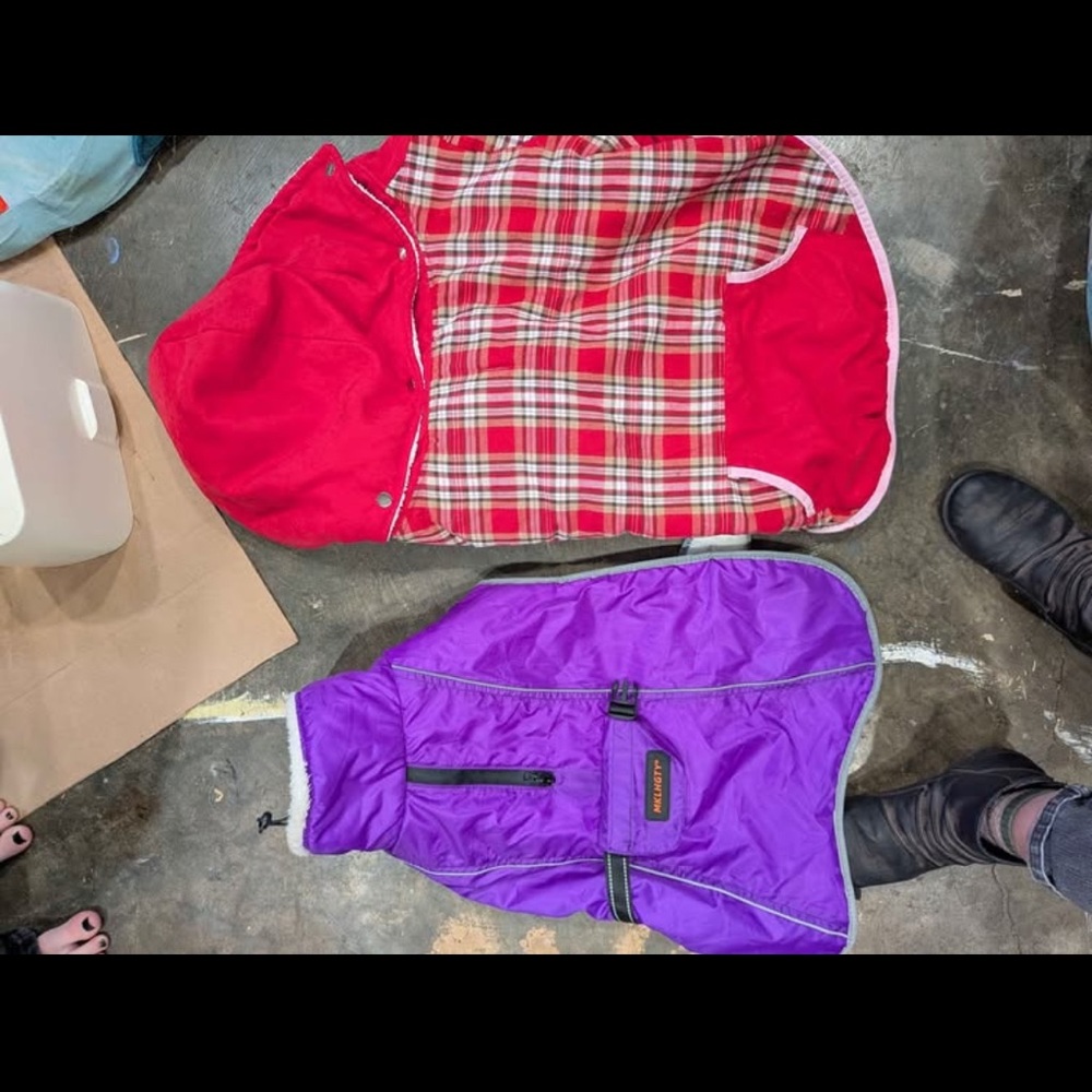 2 Dog Jackets & 1 Devil Wings Costume